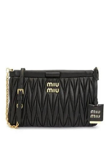 Matelasse chain cross shoulder bag 5BH356 N88 F0002 1120839 - MIU MIU - BALAAN 1