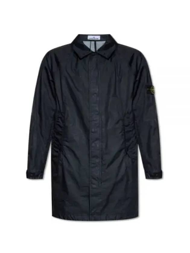 Membrana Compass Patch Trench Coat Navy - STONE ISLAND - BALAAN 2