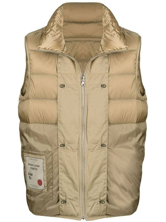 Reversible down liner vest beige - TEN C - BALAAN 1