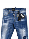 Disaddem Blue Washed City Biker Jeans S74LB0321 - DSQUARED2 - BALAAN 6