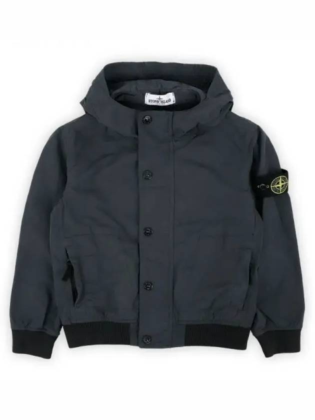 Wappen Patch Zip-Up Hoodie Dark Grey - STONE ISLAND - BALAAN 2