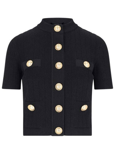 4 pocket knitted cardigan black - BALMAIN - BALAAN 2