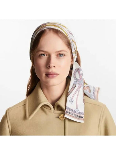 Mix And Straps Silk Scarf Light Pink - LOUIS VUITTON - BALAAN 2