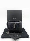 Crocodile Sunset Chain Cross Bag Small 533026 - SAINT LAURENT - BALAAN 1