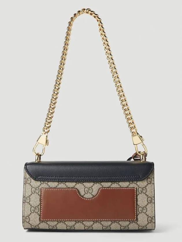 Padlock Small Shoulder Bag Black Beige - GUCCI - BALAAN 6