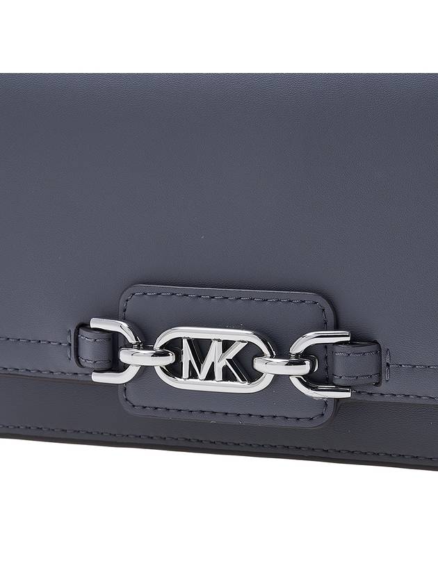 Heather Extra Small Leather Cross Bag Dark Grey - MICHAEL KORS - BALAAN 8