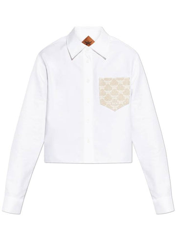 MCM Shirt With Pocket, Women's, White - MCM - BALAAN 1