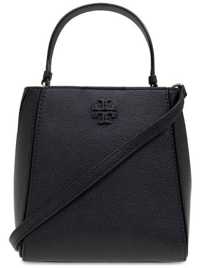 Mcgraw Logo Small Bucket Bag Black - TORY BURCH - BALAAN 2