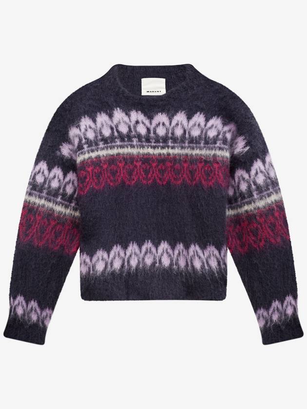 Dullyh Decorative Mohair Knit Top Midnight - ISABEL MARANT - BALAAN 1