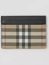 Men's Vintage Check Card Wallet Beige - BURBERRY - BALAAN 3