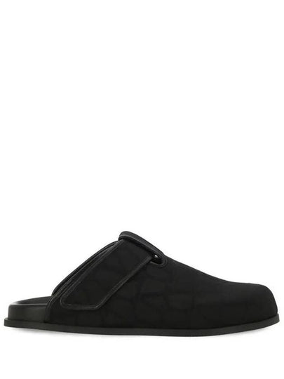 Toile Iconographe Slippers Black - VALENTINO - BALAAN 2