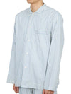 Poplin Long Sleeve Shirt Placid Blue Stripes - TEKLA - BALAAN 3