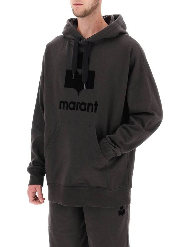 Miley Logo Hoodie Faded Black - ISABEL MARANT - BALAAN 4