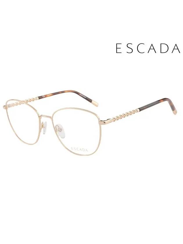 Glasses Frame VES C61 0300 Round Metal Women s - ESCADA - BALAAN 1