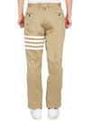 Diagonal Unconstructed Chino Straight Pants Beige - THOM BROWNE - BALAAN 5