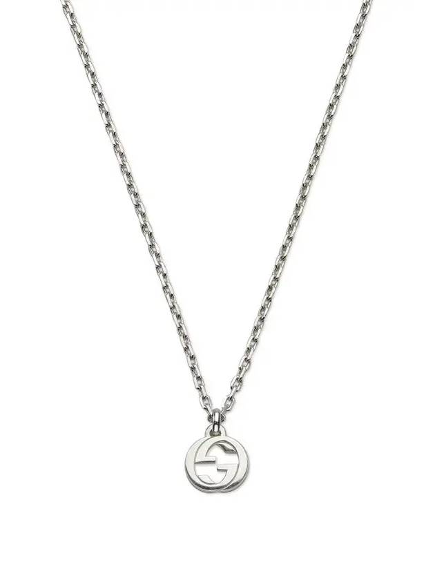 Interlocking Chain Necklace Silver - GUCCI - BALAAN 2