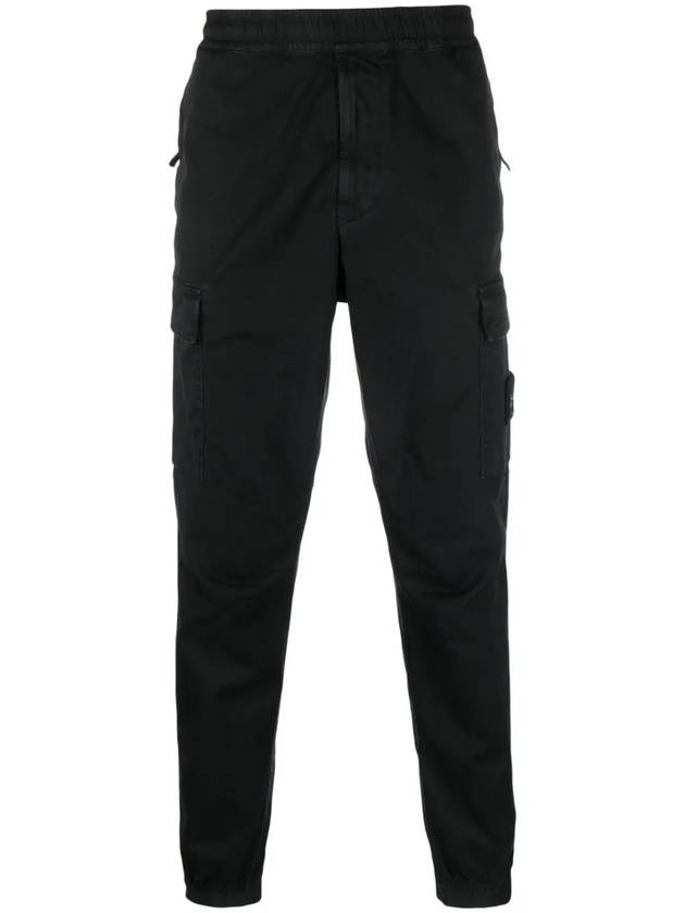 Wappen Patch Cargo Track Pants Black - STONE ISLAND - BALAAN 6