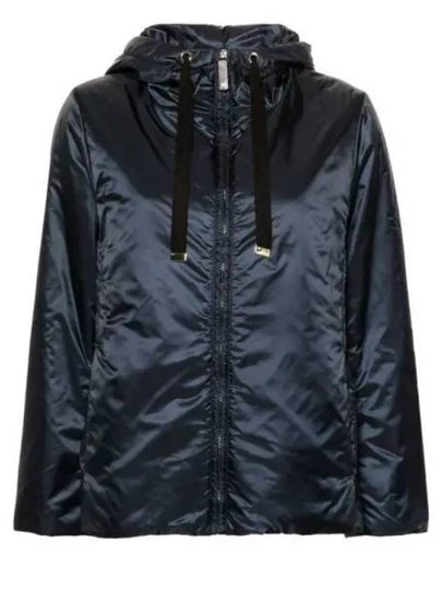 Greenh Water Repellent Hooded Padding Navy - MAX MARA - BALAAN 2