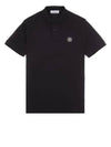 Pique Stretch Cotton Short Sleeve Polo Shirt Black - STONE ISLAND - BALAAN 2