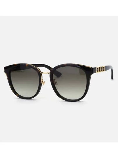 Round Logo Sunglasses Black - GUCCI - BALAAN 2