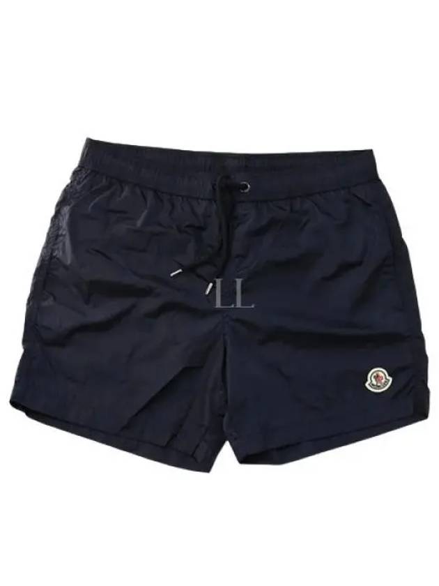 Moncler Logo Swim Shorts Night Blue - MONCLER - BALAAN 2