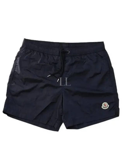 Logo Swim Shorts Night Blue - MONCLER - BALAAN 2