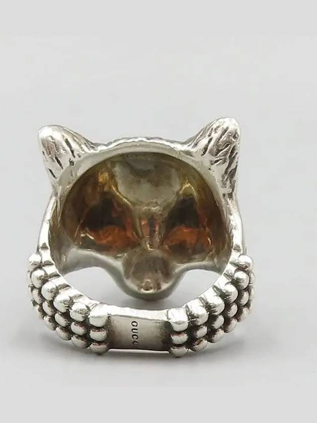 Anger Forest Wolf Head Silver Ring No 13 - GUCCI - BALAAN 3