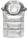 Epipoli Hoodie Padding Vest SIlver - DUVETICA - BALAAN 4