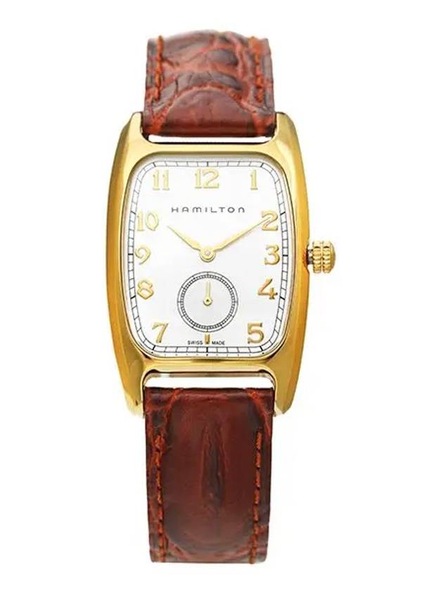 American Classic Bolton Quartz Calf Leather Watch Brown - HAMILTON - BALAAN 3