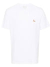 Chillax Fox Patch Regular Short Sleeve T-Shirt White - MAISON KITSUNE - BALAAN 2