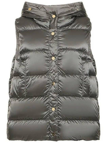 JSOFT Reversible Hooded Padded Vest Dark Gray 2419291084 089 - MAX MARA - BALAAN 1