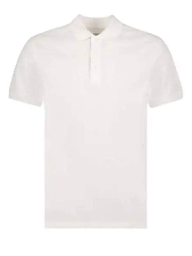 Eddie Cotton Polo Shirt White - BURBERRY - BALAAN 2