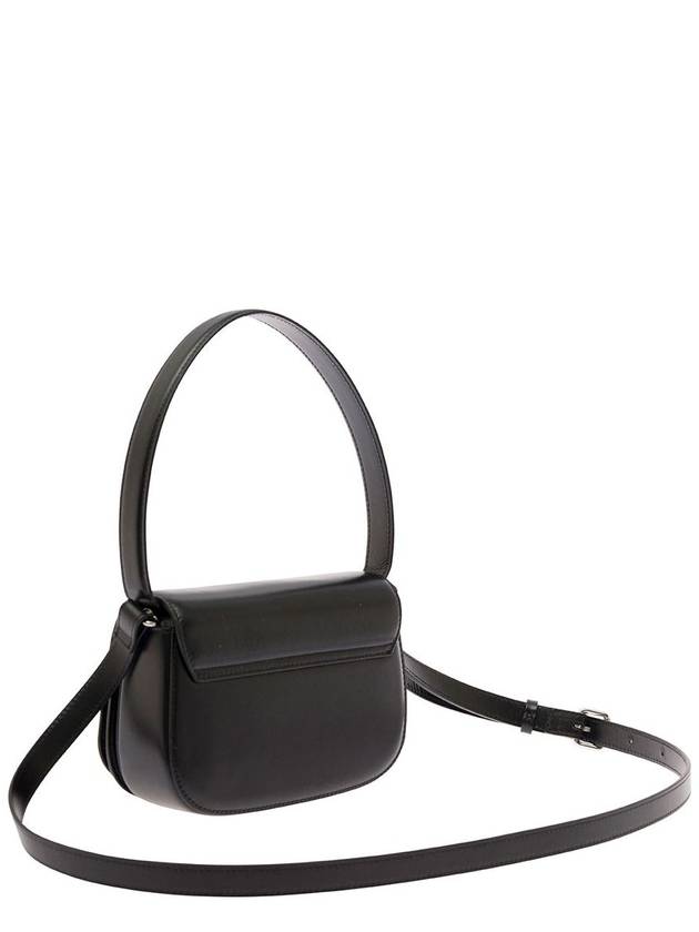 1DR Nappa Leather Shoulder Bag Black - DIESEL - BALAAN 3