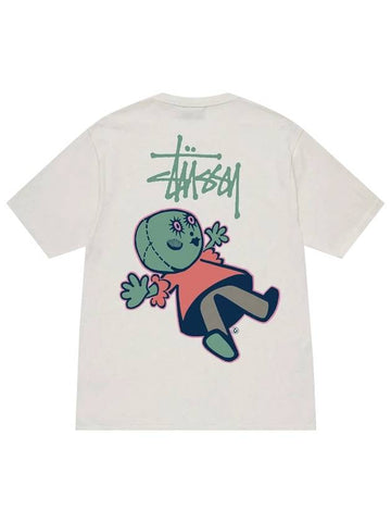 Dolly Pigment Dyed T Shirt White Men - STUSSY - BALAAN 1