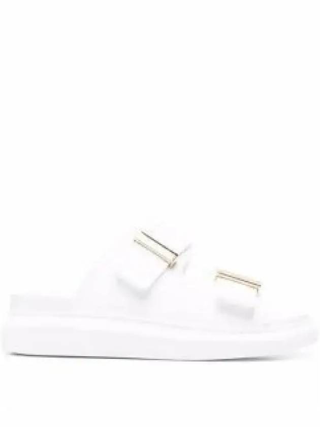 Hybrid Buckle Strap Slippers White - ALEXANDER MCQUEEN - BALAAN 2