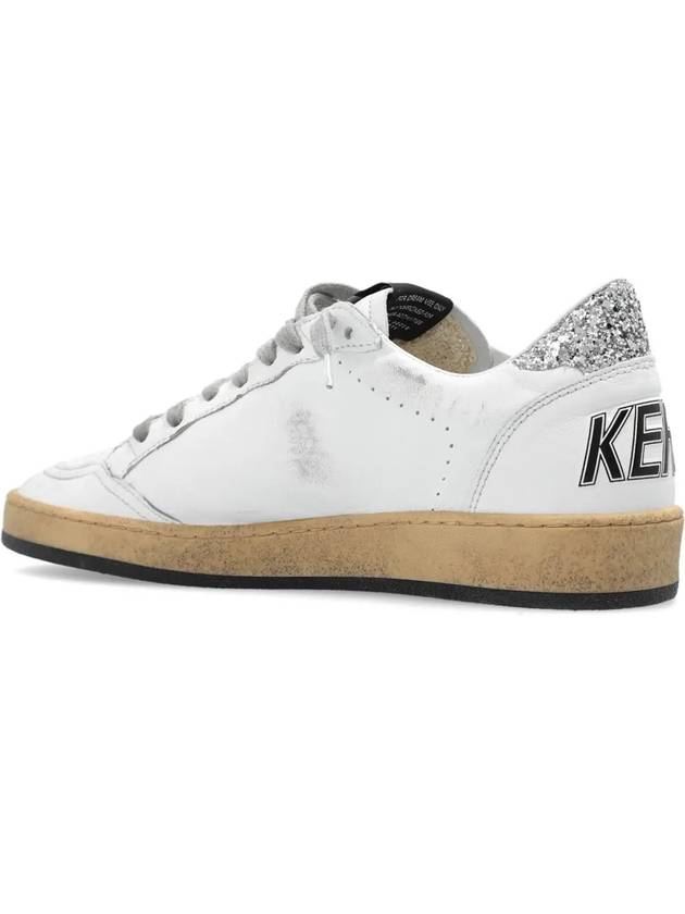 Ball Star Heel Tab Low Sneakers White Silver - GOLDEN GOOSE - BALAAN 4