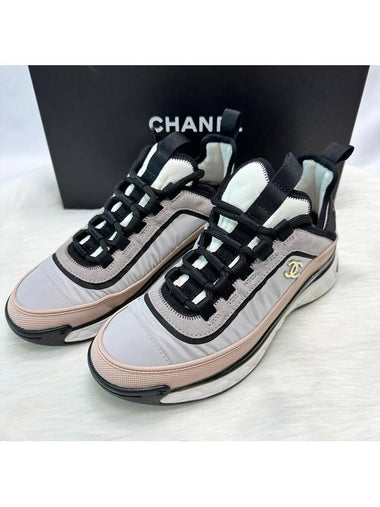 Mixed fiber women s sneakers pink - CHANEL - BALAAN 1