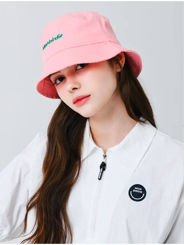 Script color bucket hat PINK - MONBIRDIE GOLF - BALAAN 10