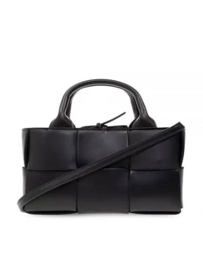 Candy Acro Intrecciato Tote Bag Black - BOTTEGA VENETA - BALAAN 2