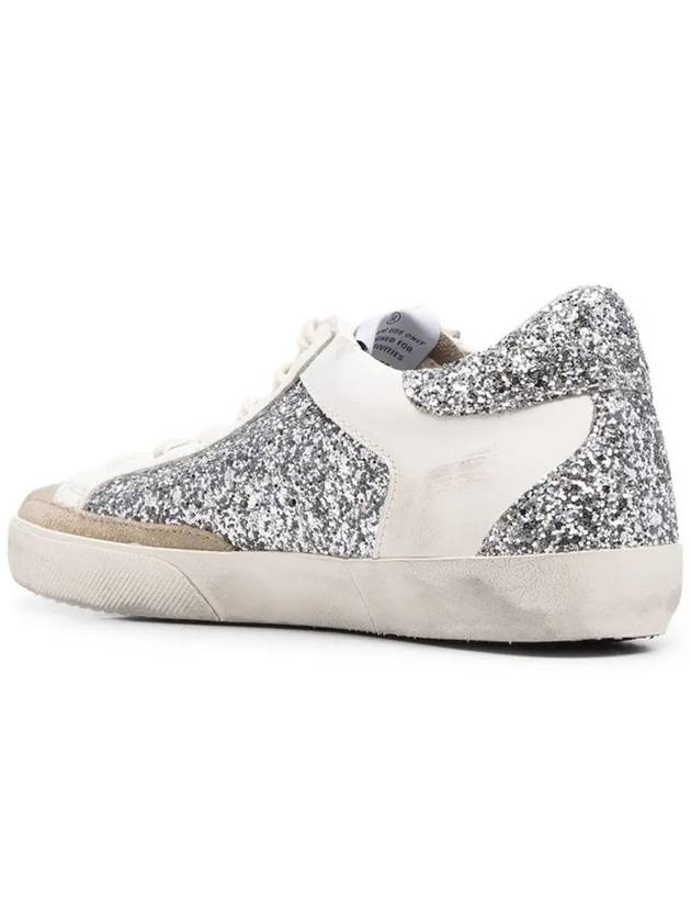 Superstar Glitter Low Top Sneakers Grey - GOLDEN GOOSE - BALAAN 4