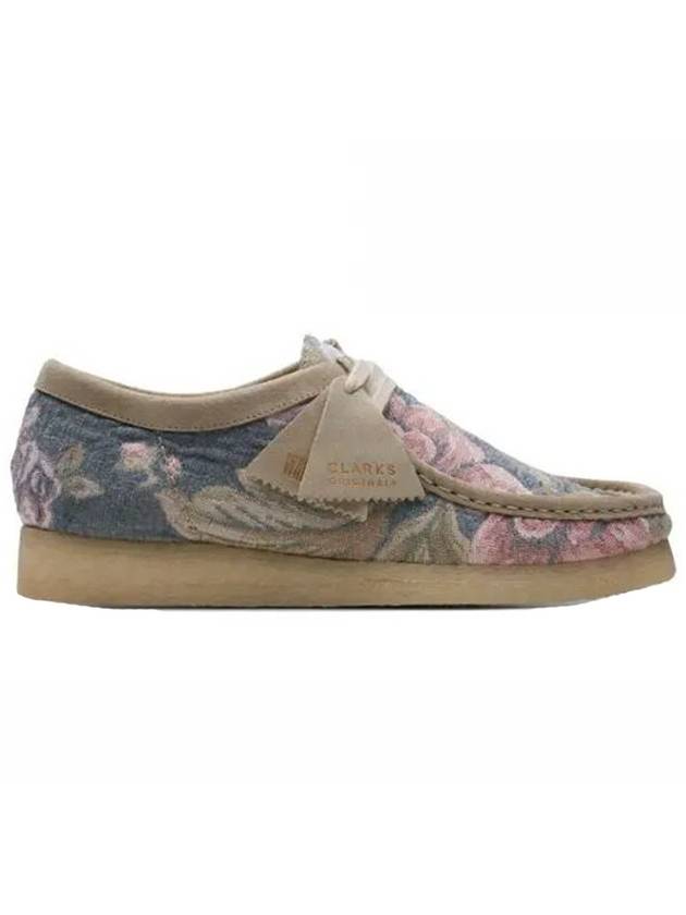 Wallaby Print Loafers Gray Floral - CLARKS - BALAAN.