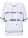 Striped hooded knit tee MK3MP335NVY - P_LABEL - BALAAN 11