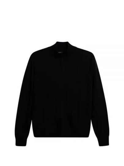 Kiyan Quarter Zip Wool Knit Top Black - J.LINDEBERG - BALAAN 2