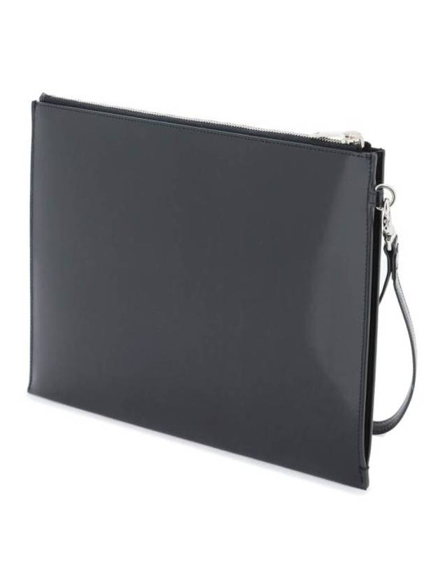 Patent Leather Clutch Bag Black - SAINT LAURENT - BALAAN 3