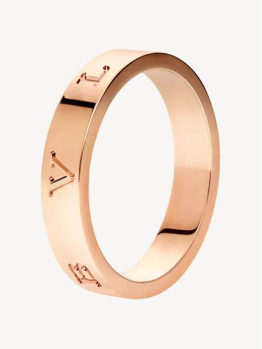 B Zero One Essential Band Ring Rose Gold Ring Women Men - BVLGARI - BALAAN 1