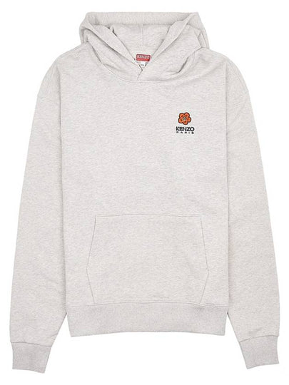 Boke Flower Crest Cotton Classic Hoodie Grey - KENZO - BALAAN 2