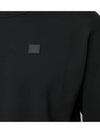 Face Patch Crew Neck Sweatshirt Black - ACNE STUDIOS - BALAAN 5