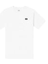 Mini Square Logo Print Short Sleeve T-Shirt White - CP COMPANY - BALAAN.