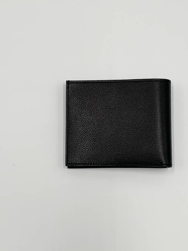 Men s Citizen Twill Compact Card Holder Evergrain Silk Noir Blue Half Wallet H086597CAAA R - HERMES - BALAAN 3