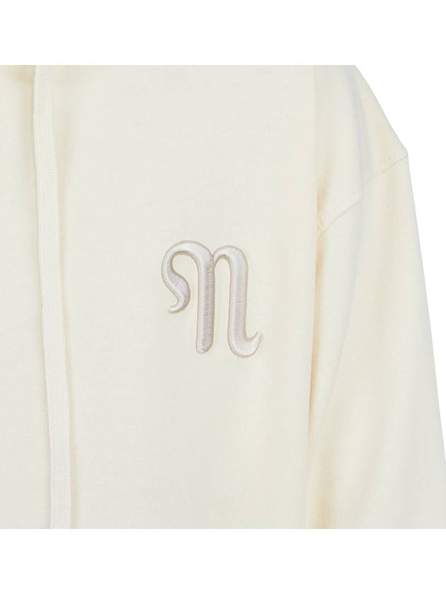 embroid logo cotton hood cream - NANUSHKA - BALAAN 10